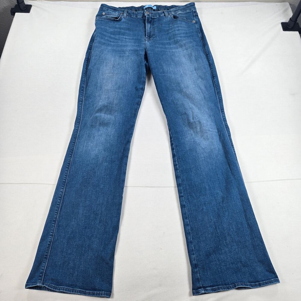 B(air) Seven 7 For All Mankind Mid Rise Kimmie Straight Jeans Women's Size 33